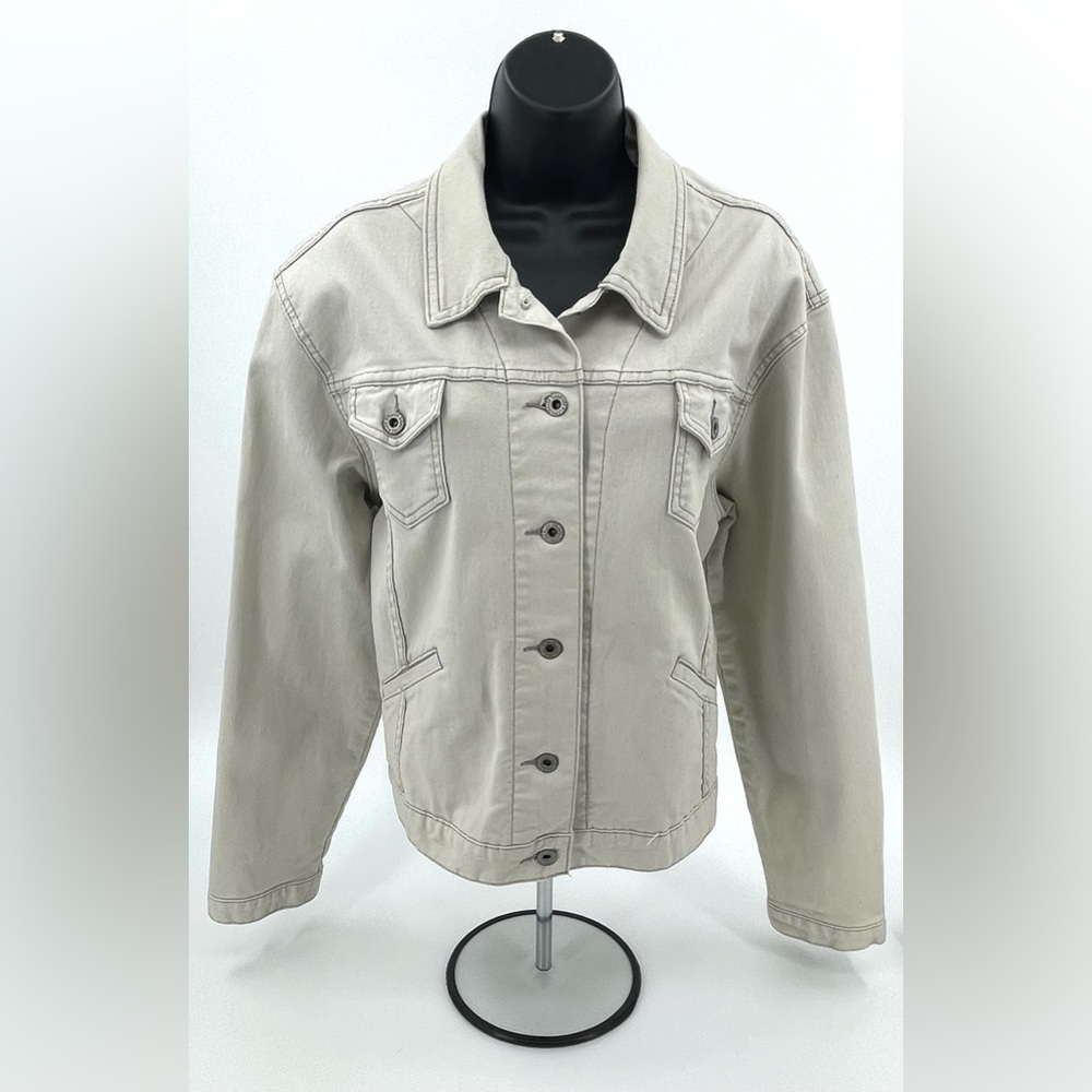 Levi‎ Strauss Signature Button Jacket Cream White Size Women’s Size Large 12/14